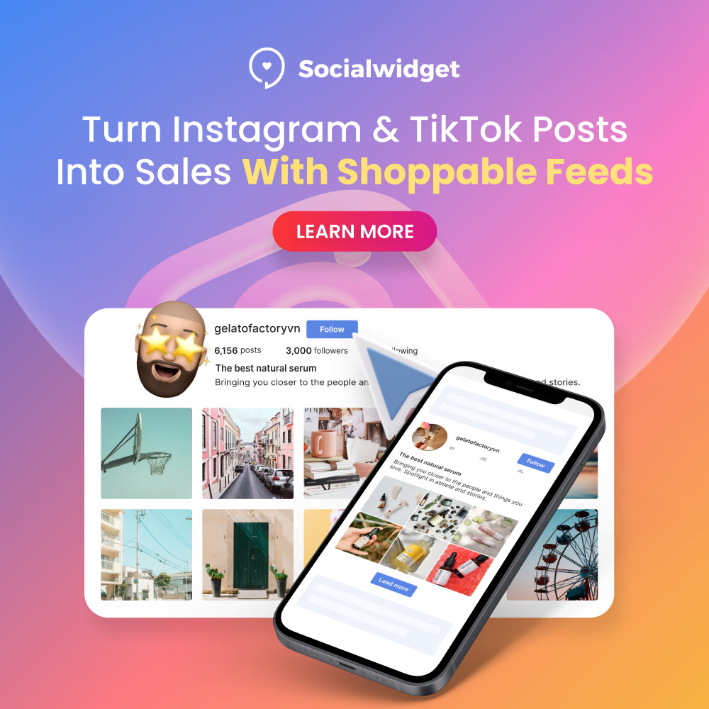 <tc>Socialwidget</tc> - 쇼핑 가능한 Instagram 및 TikTok 피드